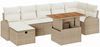 vidaXL Garten-Sofa-Set 8 pcs Beige Poly-Rattan 3361309 Bild 2