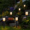 3er Set LED Solarleuchten, Erdspieß, schwarz, H 43 cm Bild 5