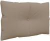 vidaXL Palettenkissen 2-tlg. Taupe Stoff Bild 4