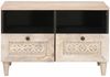 vidaXL TV-Einheiten mit Schubladen Weiß 70 x 33 x 46 cm Holzwerkstoff 4018117 Bild 3