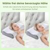 Elegear Nackenstützkissen nackenkissen orthopädisch, memory foam kissen, orthopädisches kissen, Füllung: Memory Foam, Bauchschläfer, Rückenschläfer, Seitenschläfer, 55 x 35cm Ergonomisches kopfkissen mit kissenbezüge, nackenstützkissen Bild 2