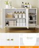 Badezimmerschrank, Waschtischunterschrank, Küchenschrank mit offenem Fach, Aufbewahrungsregal mit 2 Türen, verstellbarem Regal, Weiß Bild 4