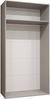 Kleiderschrank Midere 100 mit Frontspiegel (Farbe: Schwarz) Bild 4