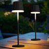 LED Solarleuchte, Tischlampe anthrazit, H 41 cm Bild 4