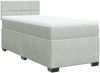 vidaXL Boxspringbett mit Matratze Hellgrau 90x200 cm Samt 3288522 Bild 3