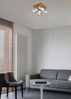 LED Deckenstrahler Weiß mit Holz 4-flammig, Quadrat 22cm Bild 4