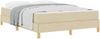 vidaXL Boxspringbett mit Matratze Creme 140 x 190 cm Stoff 3398568 Bild 2