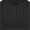 vidaXL Gartenbox Schwarz 55,5x43x53 cm Polypropylen 364164 Bild 5