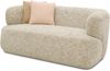 DOMO. collection Sofa 800 012, 2-Sitzer Couch in organischer Form mit Federkern, gepolsterte Rückenlehne, Rücken in Oberstoff bezogen, 2er Polstergarnitur, 160 x 86 x 71 cm (BxTxH), beige-grau Bild 3