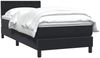 vidaXL Boxspringbett mit Matratze Schwarz 90x210 cm Samt 3316577 Bild 3