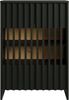 Home affaire Mehrzweckschrank MURET, multifunktionale Kommode, 4 Fächer und 2 Türen, Lamellenfronten (Maße B/T/H: 60/35,4/87 cm) Kommode mit viel Stauraum, Maße B/T/H: 60/35,4/87 cm Bild 2