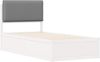 vidaXL Bettgestell mit gepolstertem Kopfteil Hellgrau 80 x 200 cm 877593 Bild 4