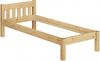 Erst-Holz Einzelbett Natur 90x190 Bett, Rollrost Senkrechte Balken Bild 4