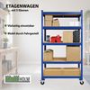Etagenwagen 195x90x45 cm750kg 5 Ebenen Transportwagen Magazinwagen Kommissionierregal Bild 3
