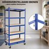 Etagenwagen 195x90x45 cm750kg 5 Ebenen Transportwagen Magazinwagen Kommissionierregal Bild 5