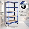 Etagenwagen 195x90x45 cm750kg 5 Ebenen Transportwagen Magazinwagen Kommissionierregal Bild 2