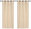 Jibenhome Outdoorgardine TerrassenGardine Ösen Outdoorvorhang Halftransparent Wasserdicht, für Veranda,Rasen,Hof Bild 2