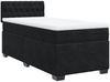 vidaXL Boxspringbett mit Matratze Schwarz 90x200 cm Samt 3288518 Bild 3