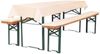 TexDeko Bankauflage Bierbankauflagen-Set mit Tischdecke 100x250cm (universal) 3TLG Set, (Set, 2x Auflage + 1x Tischdecke), blickdicht & waschbar Bild 5