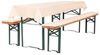 TexDeko Bankauflage Bierbankauflagen-Set mit Tischdecke 100x250cm (universal) 3TLG Set, (Set, 2x Auflage + 1x Tischdecke), blickdicht & waschbar Bild 4
