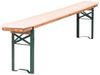 TexDeko Bankauflage Bierbankauflagen-Set mit Tischdecke 100x250cm (universal) 3TLG Set, (Set, 2x Auflage + 1x Tischdecke), blickdicht & waschbar Bild 2