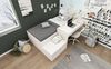 MODFU Kinderbett Schreibtischbett Funktionsbett für Kinderzimmer (Jugendbett, Lernbett, 1-tlg, 90 x 200 cm, Ohne Matratze), mit integriertem Schreibtisch und Schubladen Bild 2