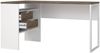 Dmora Schreibtisch Moire, Mehrzweckschreibtisch, Bürotisch für PC, Eckschreibtisch, 145x81 h77 cm, Weiß und Walnuss Bild 4