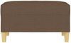 vidaXL Fußhocker Braun 70 x 55 x 41 cm Stoff [349274] Bild 3