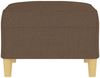 vidaXL Fußhocker Braun 70 x 55 x 41 cm Stoff [349274] Bild 4