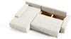 Ecksofa Sofa mit Schlaffunktion VOGAR Stoff Aston Creme Ottomane Links Bild 3