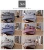Bettwaesche-mit-Stil Mako-Satin Damast Paisley Bettwäsche "Davos" gold braun - grau Garnitur 240x220 + 2x 80x80 Bild 4