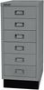 Bisley MultiDrawer™, 29er Serie mit Sockel, DIN A4, 6 Schubladen, Farbe silber Bild 2