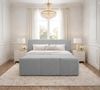 AX LIVING Boxspringbett Hellgrau Ankarra 180x200 cm Bett mit Stauraum Bild 2