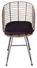 SAM® Esszimmerstuhl Mombasa, Trendiger Rattanstuhl, geflochtenes Design, Metallgestell Bild 3