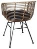 SAM® Esszimmerstuhl Mombasa, Trendiger Rattanstuhl, geflochtenes Design, Metallgestell Bild 4