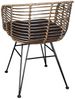 SAM® Esszimmerstuhl Mombasa, Trendiger Rattanstuhl, geflochtenes Design, Metallgestell Bild 5