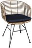 SAM® Esszimmerstuhl Mombasa, Trendiger Rattanstuhl, geflochtenes Design, Metallgestell Bild 2
