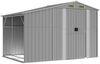 vidaXL Gerätehaus Grau 277x192,5x179 cm Verzinkter Stahl 3188289 Bild 2