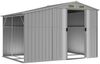 vidaXL Gerätehaus Grau 277x192,5x179 cm Verzinkter Stahl 3188289 Bild 3