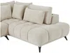 Vente-unique - Ecksofa rechts mit verstellbarer Rückenlehne - Strukturstoff - Beige - MAVIRO Bild 5