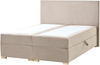 Boxspringbett mit Stauraum Stoff MAJOR 140 x 200 cm Taupe Bild 4