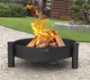 CookKing 'Haiti' Feuerschale, Ø 60cm, Stahl Schwarz, Ø 68x30 cm