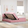 vidaXL Aufbewahrungsbett mit Matratze mit Kopfteil Rosa 90 x 200 cm 3371002 Bild 4