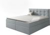 99rooms Leroy Boxspringbett Velours MONOLITH Silber 180x200 cm Bild 2