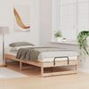 vidaXL Bettrahmen Braun 90 x 220 cm Massives Kiefernholz 873169 Bild 3