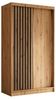 Beautysofa Kleiderschrank Moderner stilvoller eleganter Kleiderschrank mit Schiebetür HELIOS (Vordertür mit Lamellen) B:120/150/160/180/200/240/H:216/T:61cm Bild 4