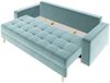 Sofa 3-Sitzer BELANO mit Schlaffunktion Mintgrün Bild 3