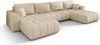 Kaiser Möbel Ecksofa U-Form Sofa mit Schlaffunktion im Veloursstoff Monolith MILO U PREMIUM, U-Form,Samtweiche Veloursoberfläche,Wasser- und schmutzabweisend Bild 2