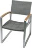 Garten-Sitzgruppe EMMY 5-tlg. - Kunststoff, Braun | Gartenmöbel-Set Gartengarnitur Garten-Essgruppe mit Stühlen und Esstisch Bild 4