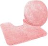 KiNZLER Badematte Chaozhou, Höhe 20 mm, rutschhemmend beschichtet, fußbodenheizungsgeeignet, Polyester, 2-tlg. Stand-WC Set, Badteppich, Uni Farben, weich, als rechteckig, rund & Set erhältlich Bild 3